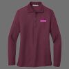 Ladies Silk Touch Long Sleeve Polo Thumbnail