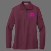 Ladies Silk Touch Long Sleeve Polo Thumbnail