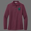 Ladies Silk Touch Long Sleeve Polo Thumbnail