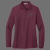Ladies Silk Touch Long Sleeve Polo Thumbnail