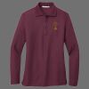 Ladies Silk Touch Long Sleeve Polo Thumbnail
