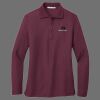 Ladies Silk Touch Long Sleeve Polo Thumbnail