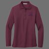 Ladies Silk Touch Long Sleeve Polo Thumbnail