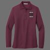 Ladies Silk Touch Long Sleeve Polo Thumbnail