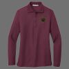 Ladies Silk Touch Long Sleeve Polo Thumbnail