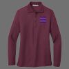 Ladies Silk Touch Long Sleeve Polo Thumbnail