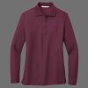 Ladies Silk Touch Long Sleeve Polo Thumbnail