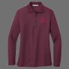 Ladies Silk Touch Long Sleeve Polo Thumbnail