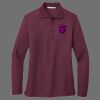 Ladies Silk Touch Long Sleeve Polo Thumbnail