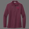 Ladies Silk Touch Long Sleeve Polo Thumbnail