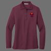 Ladies Silk Touch Long Sleeve Polo Thumbnail