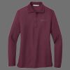 Ladies Silk Touch Long Sleeve Polo Thumbnail