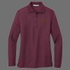 Ladies Silk Touch Long Sleeve Polo Thumbnail