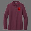 Ladies Silk Touch Long Sleeve Polo Thumbnail