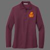 Ladies Silk Touch Long Sleeve Polo Thumbnail