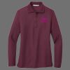 Ladies Silk Touch Long Sleeve Polo Thumbnail