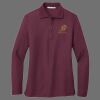 Ladies Silk Touch Long Sleeve Polo Thumbnail