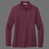 Ladies Silk Touch Long Sleeve Polo Thumbnail