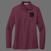 Ladies Silk Touch Long Sleeve Polo Thumbnail