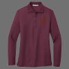 Ladies Silk Touch Long Sleeve Polo Thumbnail
