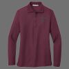 Ladies Silk Touch Long Sleeve Polo Thumbnail