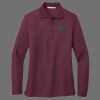Ladies Silk Touch Long Sleeve Polo Thumbnail