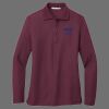 Ladies Silk Touch Long Sleeve Polo Thumbnail