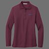 Ladies Silk Touch Long Sleeve Polo Thumbnail