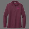 Ladies Silk Touch Long Sleeve Polo Thumbnail