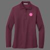 Ladies Silk Touch Long Sleeve Polo Thumbnail