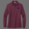 Ladies Silk Touch Long Sleeve Polo Thumbnail