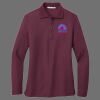 Ladies Silk Touch Long Sleeve Polo Thumbnail