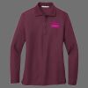 Ladies Silk Touch Long Sleeve Polo Thumbnail