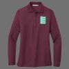 Ladies Silk Touch Long Sleeve Polo Thumbnail