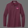 Ladies Silk Touch Long Sleeve Polo Thumbnail