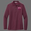 Ladies Silk Touch Long Sleeve Polo Thumbnail