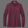 Ladies Silk Touch Long Sleeve Polo Thumbnail