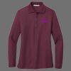 Ladies Silk Touch Long Sleeve Polo Thumbnail