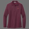 Ladies Silk Touch Long Sleeve Polo Thumbnail