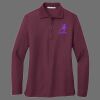 Ladies Silk Touch Long Sleeve Polo Thumbnail