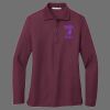 Ladies Silk Touch Long Sleeve Polo Thumbnail
