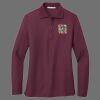 Ladies Silk Touch Long Sleeve Polo Thumbnail