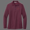 Ladies Silk Touch Long Sleeve Polo Thumbnail